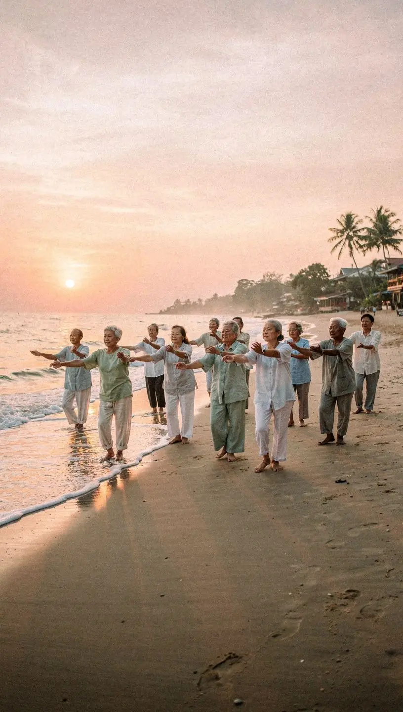 ภาพของผู้หญิงที่มีความสุขหลังจากการออกกำลังกายเสร็จสิ้นในสวนสาธารณะ